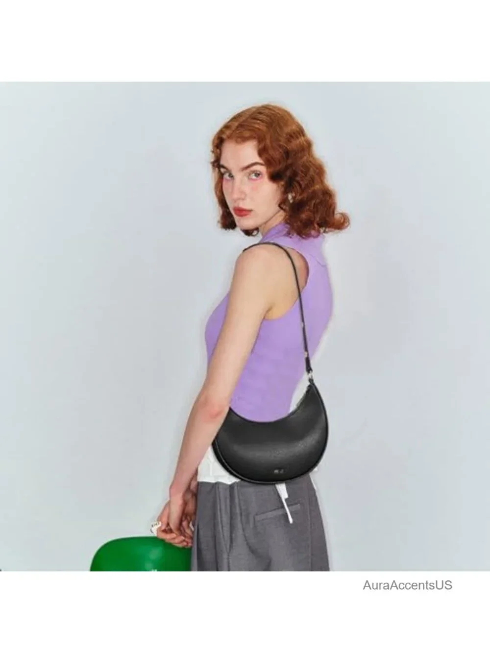 PU Leather Hobo Handbag with Adjustable Strap and RFID Protection